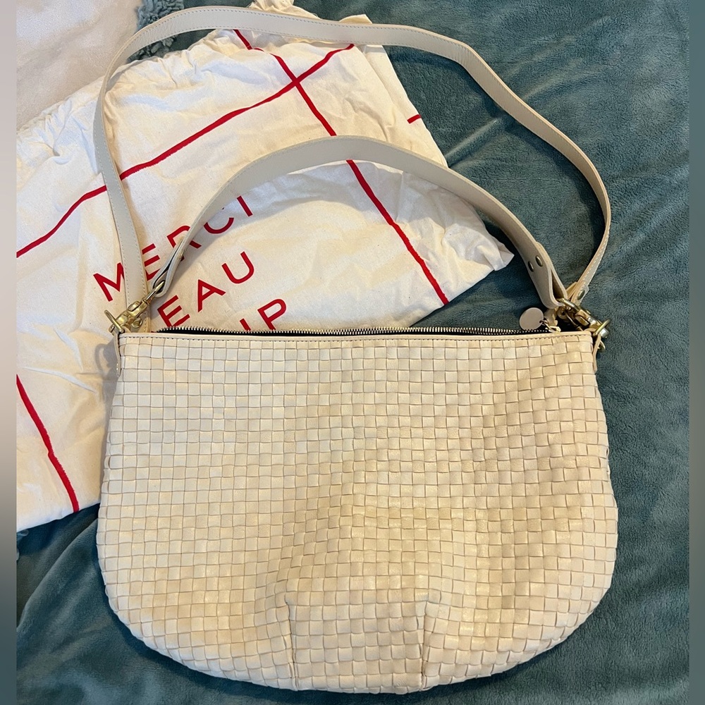 Clare V. Moyen Messenger Bag - Buttercream 🧈